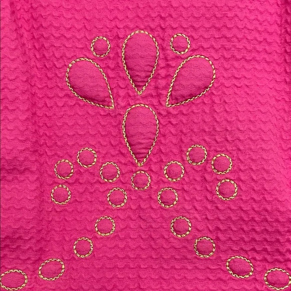 Lilly Pulitzer Strapless Hot Pink Beaded Sundress - Picture 6 of 6